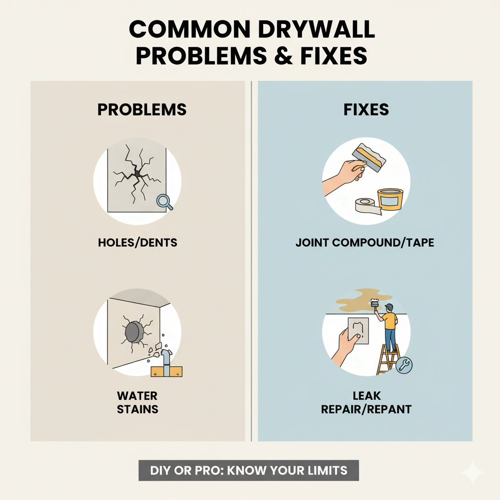 Common Drywall Problems & Fixes